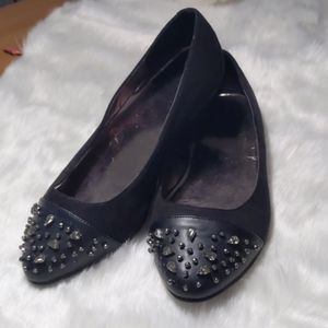 Torrid black beaded flats - size 10